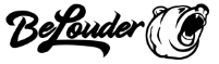 BeLouder Agency logo in black
